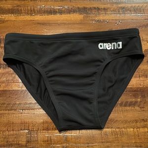 Mens arena swim brief black size 30